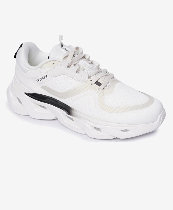 Erkek Beyaz Siyah Spor Ayakkabı