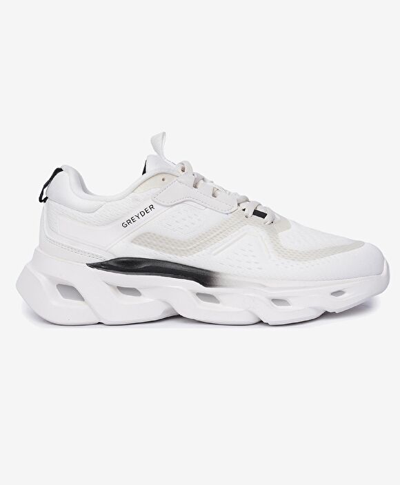 Erkek Beyaz Siyah Spor Ayakkabı