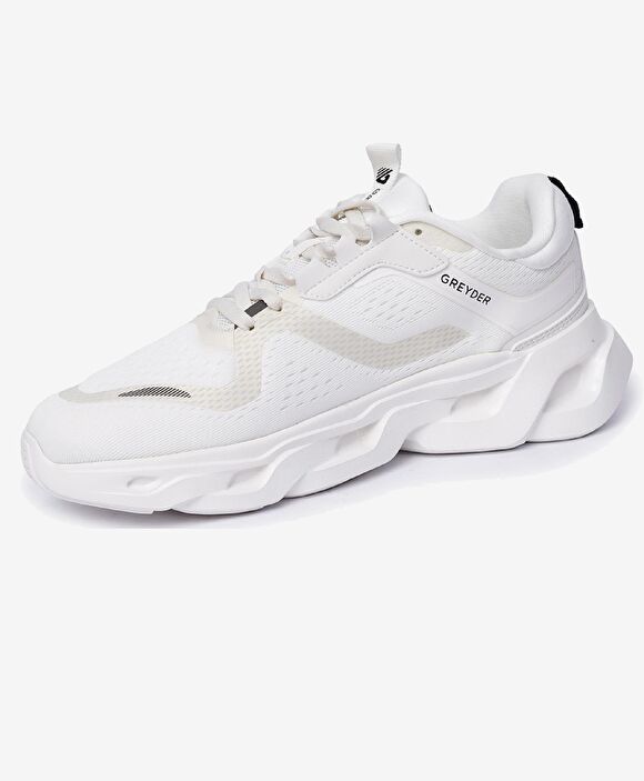 Erkek Beyaz Siyah Spor Ayakkabı