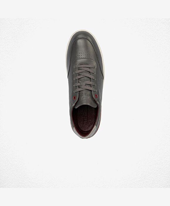 Erkek Füme Hakiki Deri Sneaker Ayakkabı