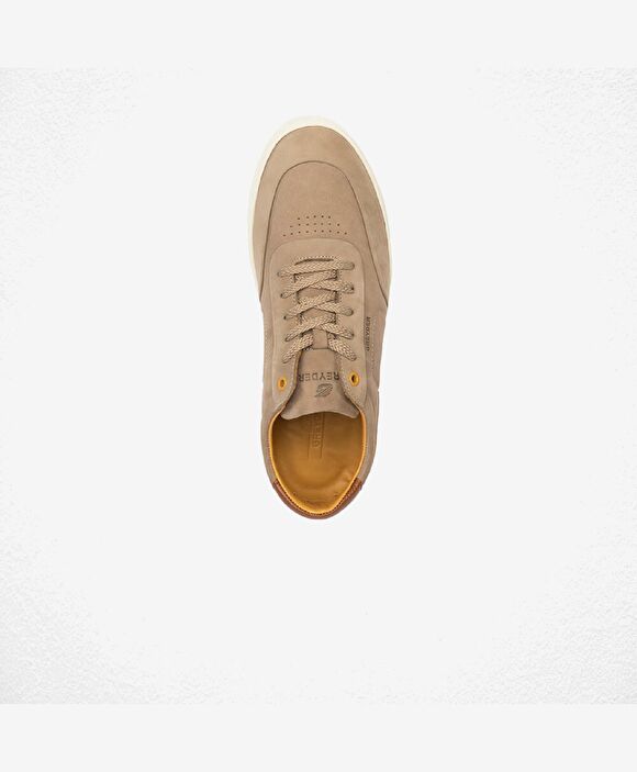 Erkek Vizon Hakiki Deri Sneaker Ayakkabı