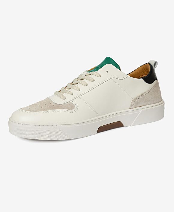 Erkek Beyaz Hakiki Deri Sneaker Ayakkabı