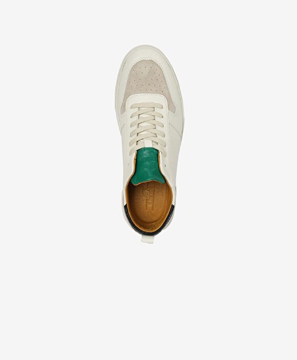 Erkek Beyaz Hakiki Deri Sneaker Ayakkabı