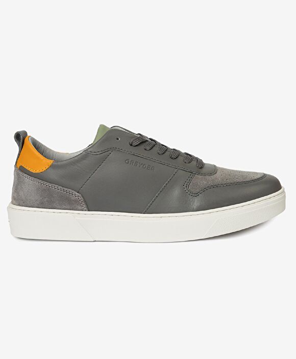 Erkek Füme Hakiki Deri Sneaker Ayakkabı