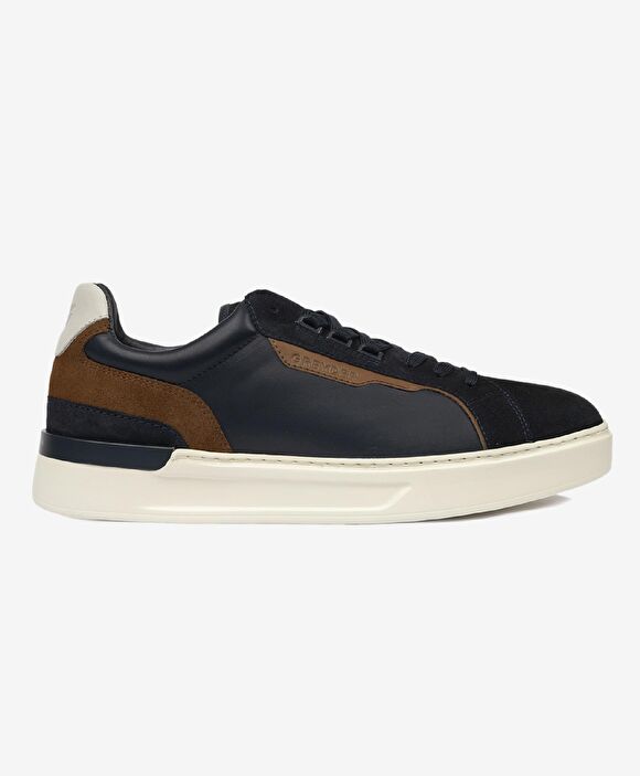 Erkek Açık Lacivert Hakiki Deri Sneaker Ayakkabı