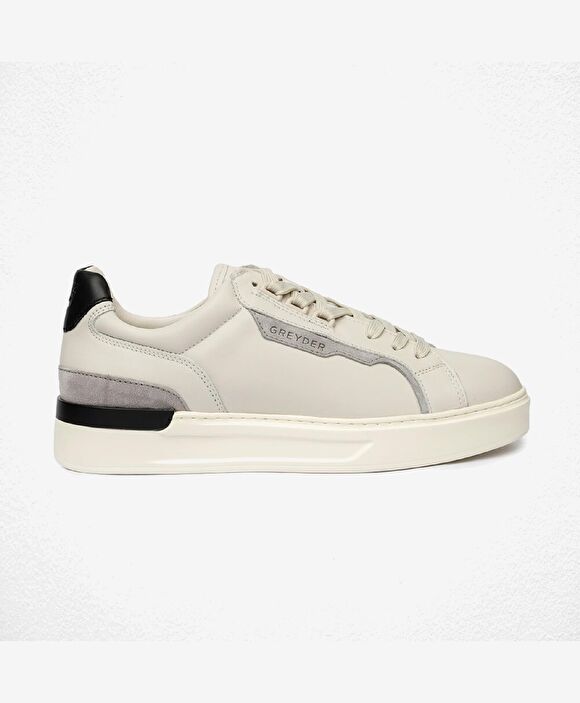 Erkek Kirli Beyaz Hakiki Deri Sneaker Ayakkabı