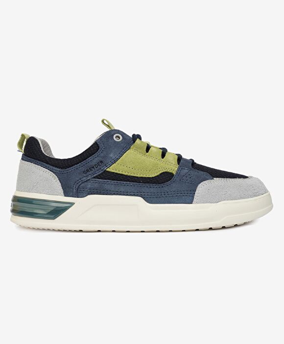 Erkek İndigo Hakiki Deri Sneaker Ayakkabı