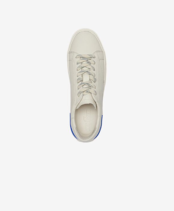 Erkek Beyaz Hakiki Deri Sneaker Ayakkabı