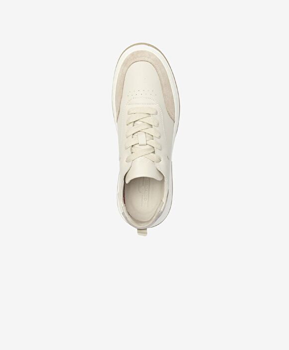 Erkek Açık Vizon Hakiki Deri Sneaker Ayakkabı