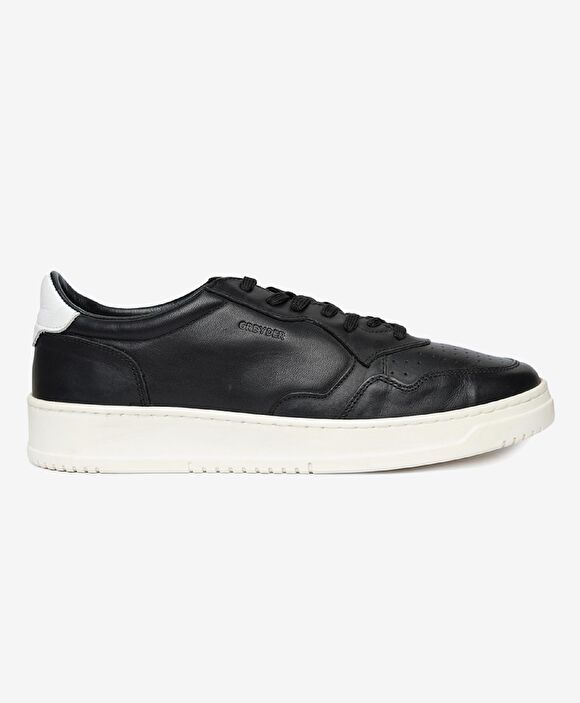 Erkek Siyah Hakiki Deri Sneaker  Ayakkabı