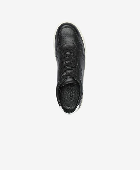 Erkek Siyah Hakiki Deri Sneaker  Ayakkabı