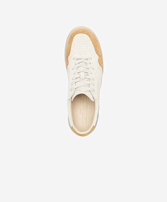 Erkek Taba Gri Hakiki Deri Sneaker Ayakkabı