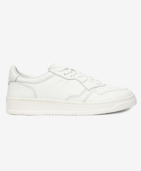 Erkek Beyaz Hakiki Deri Sneaker  Ayakkabı