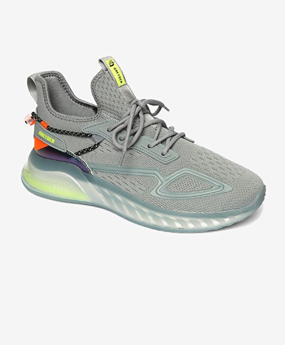 Erkek Gri Sneaker Ayakkabı