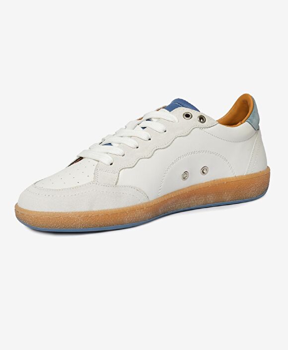 Erkek Beyaz Hakiki Deri Sneaker Ayakkabı