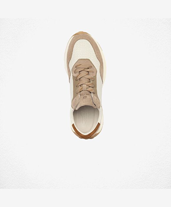 Erkek Koyu Vizon Hakiki Deri Sneaker Ayakkabı