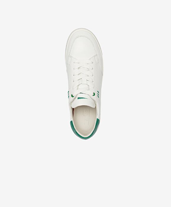 Erkek Beyaz Hakiki Deri Sneaker Ayakkabı