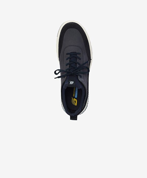 Erkek Açık Lacivert Hakiki Deri Sneaker Ayakkabı