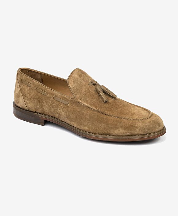 Erkek Sigaro Hakiki Deri Loafer Ayakkabı