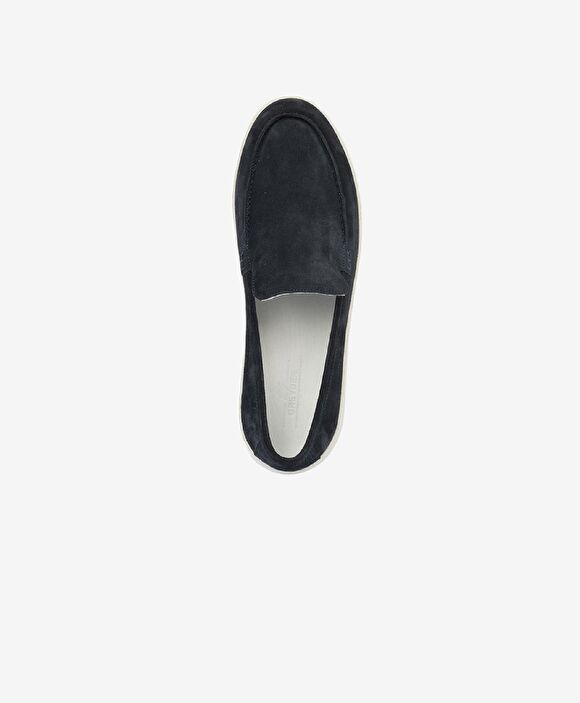 Erkek Lacivert Hakiki Deri Loafer Ayakkabı