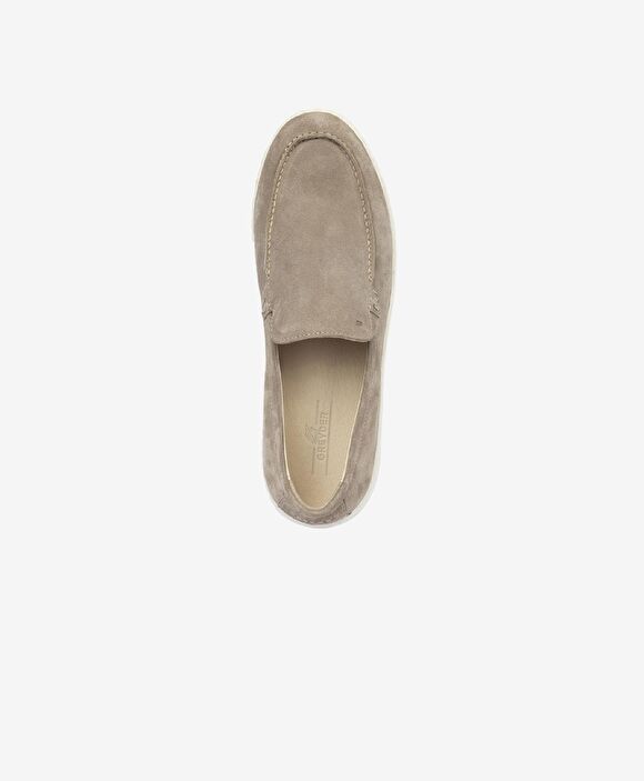 Erkek Vizon Hakiki Deri Loafer Ayakkabı