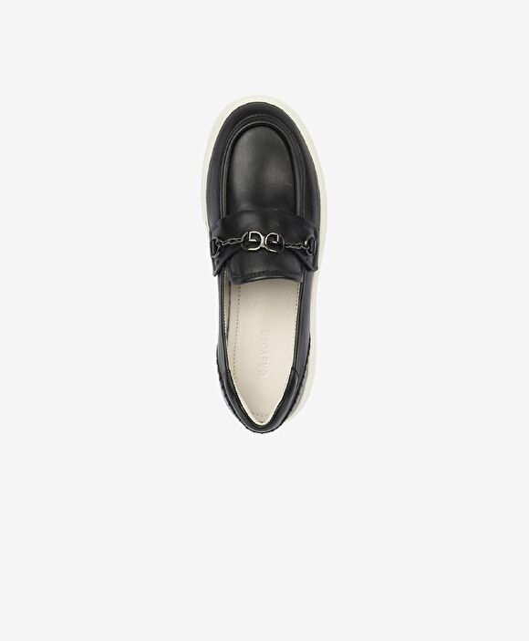 Kadın Siyah Hakiki Deri Loafer Ayakkabı