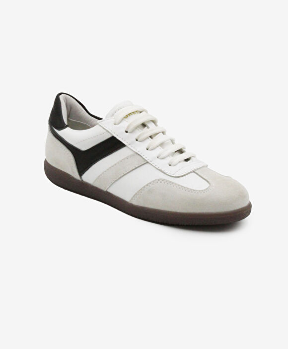 Kadın Beyaz Süet Hakiki Deri Sneaker Ayakkabı