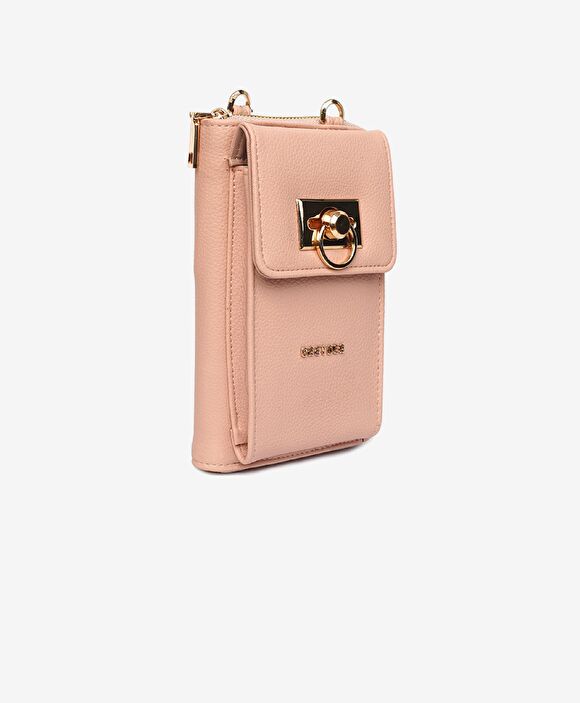 Kadın Pudra Tokalı Çapraz Çanta