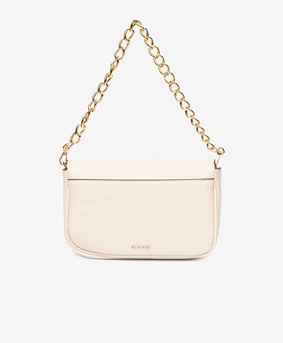 Kadın Ekru Tokalı Omuz Çantası