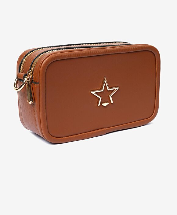 Kadın Taba İki Bölmeli Omuz Çantası