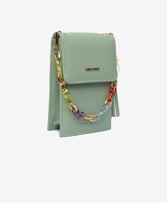 Kadın Mint Tek Bölmeli Çapraz Çanta