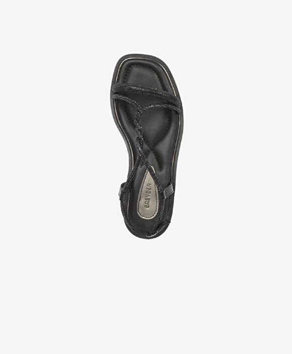 Kadın Siyah Hakiki Deri Sandalet
