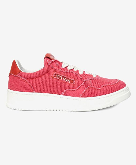 Kadın Nar Çiçeği Hakiki Deri Sneaker Ayakkabı