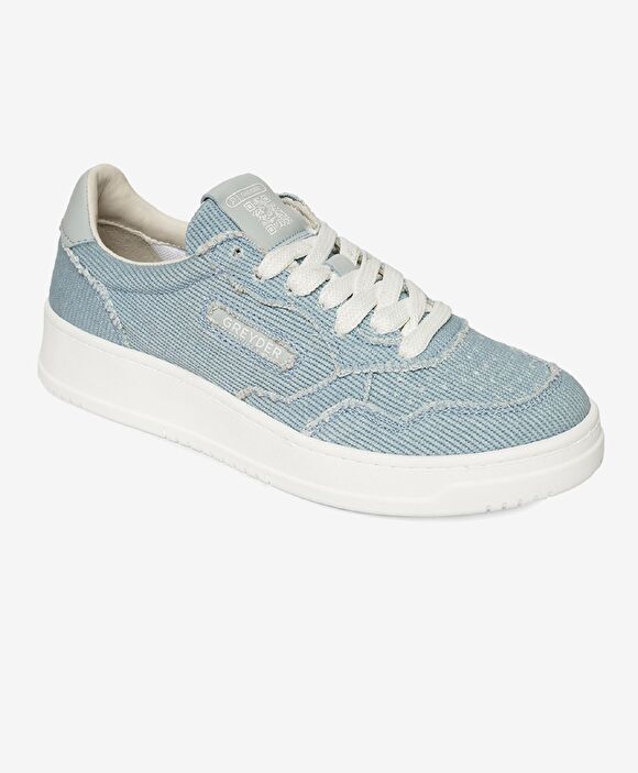 Kadın Bebe Mavi Hakiki Deri Sneaker Ayakkabı