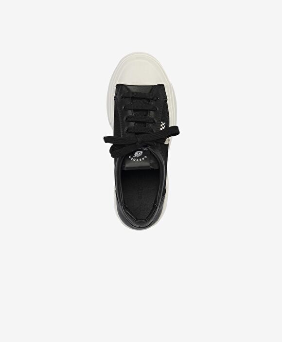 Kadın Siyah Hakiki Deri Sneaker Ayakkabı