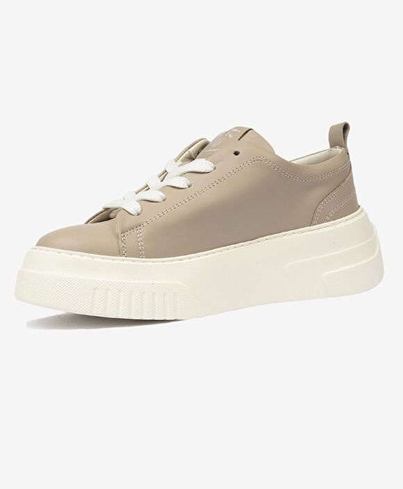 Kadın Vizon Hakiki Deri Sneaker Ayakkabı