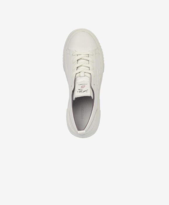 Kadın Beyaz Hakiki Deri Sneaker Ayakkabı