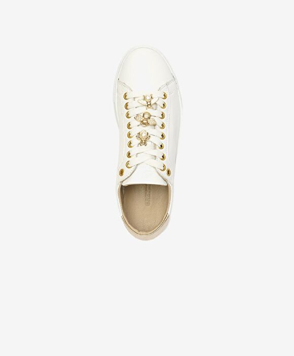Kadın Beyaz Hakiki Deri Sneaker Ayakkabı