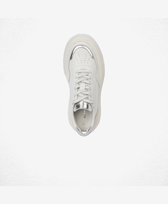 Kadın Beyaz Gümüş Sneaker Ayakkabı