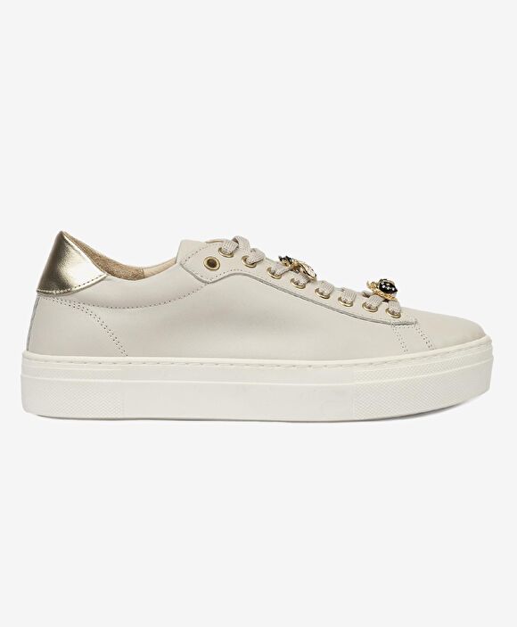 Kadın Açık Vizon Hakiki Deri Sneaker Ayakkabı