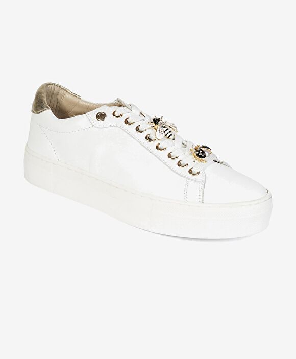 Kadın Beyaz Hakiki Deri Sneaker Ayakkabı