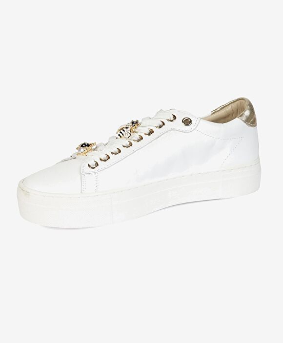 Kadın Beyaz Hakiki Deri Sneaker Ayakkabı