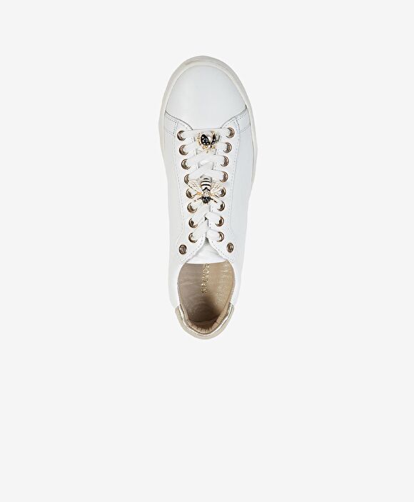 Kadın Beyaz Hakiki Deri Sneaker Ayakkabı
