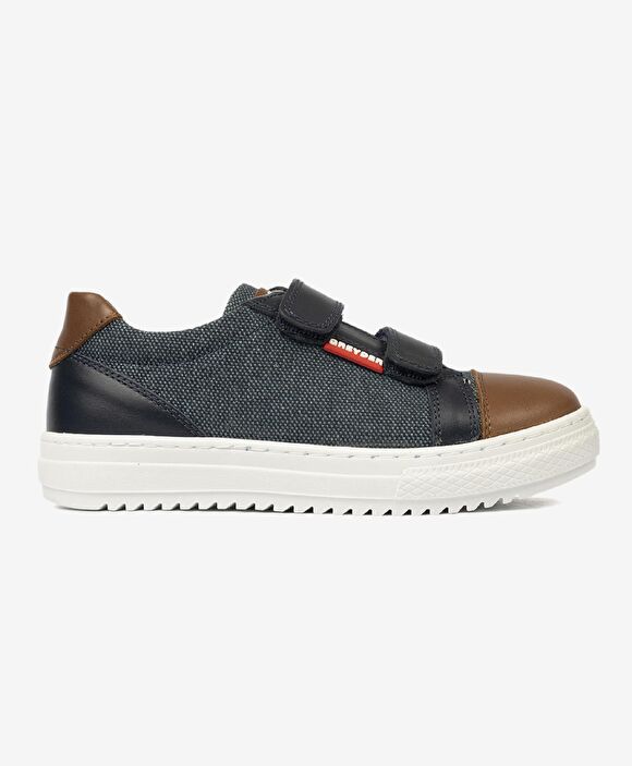 Erkek Çocuk Lacivert Hakiki Deri Sneaker Ayakkabı