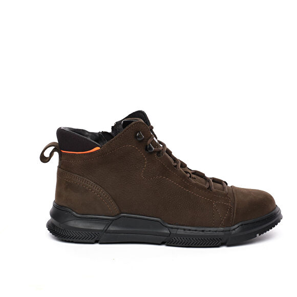 Erkek Duman Hakiki Deri Sneaker Bot