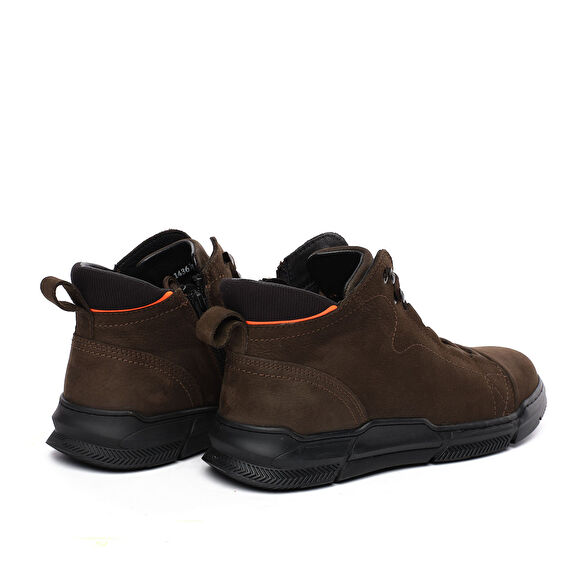 Erkek Duman Hakiki Deri Sneaker Bot