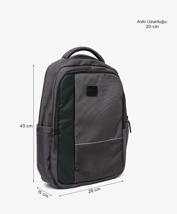 Erkek Gri Sırt Çantası