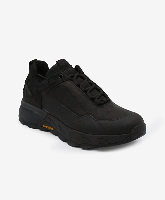 Erkek Siyah Hakiki Deri Su Geçirmez Outdoor Ayakkabı