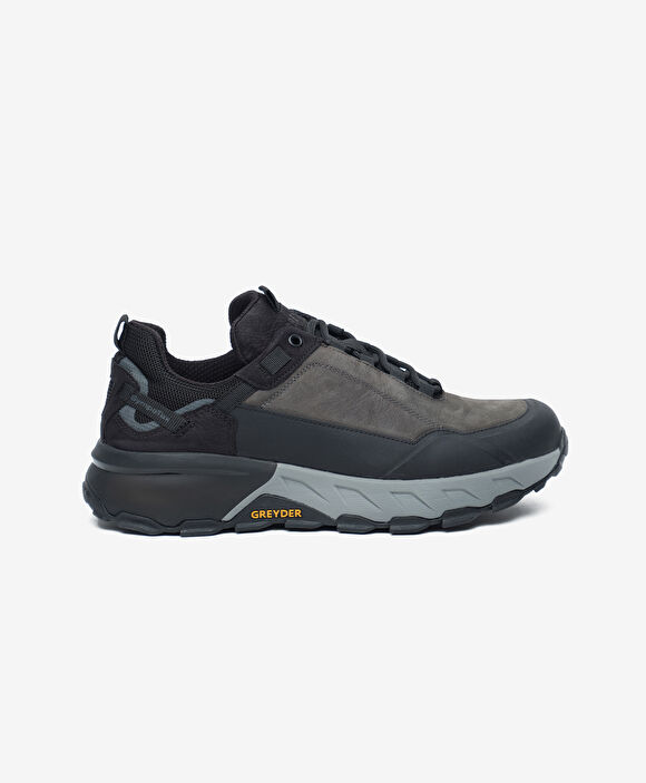 Erkek Koyu Gri Hakiki Deri Outdoor Ayakkabı