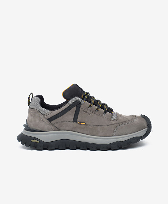 Erkek Koyu Gri Hakiki Deri Su Geçirmez Outdoor Ayakkabı